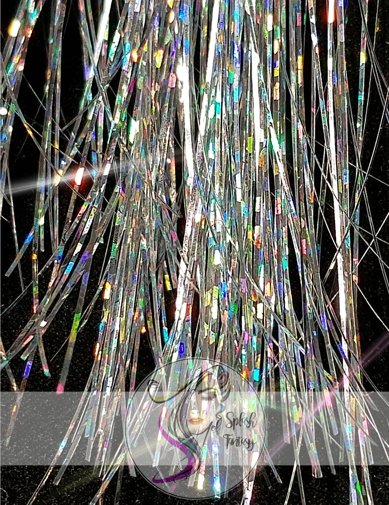 40" Sparkling Fairy Hair, 100 Strands - Diamond