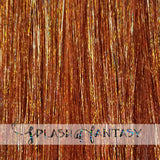 40" Sparkling Fairy Hair, 100 Strands - Copper