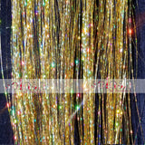 20" Fairy Hair, 100 Strands - Sparkling Gold