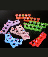 Color hearts toe separators