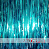 40" Fairy Hair, 100 Strands - Shiny Turquoise Blue